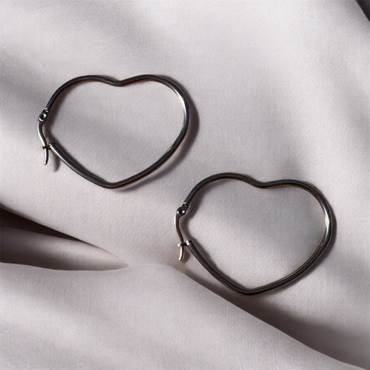 Hearted hoop Earrings