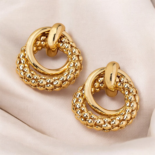 Intertwine Hoop door knocker earrings